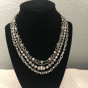 WHBM Multi Link Gemmed Necklace
